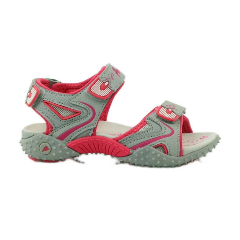 American Club Sandály s americkou koženou vložkou 8580 vícebarevný šedá American Club Sandály s americkou koženou vložkou 8580 vícebarevný šedá