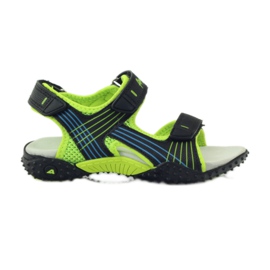 American Club Sandály s americkou koženou vložkou 5261 zelená černá