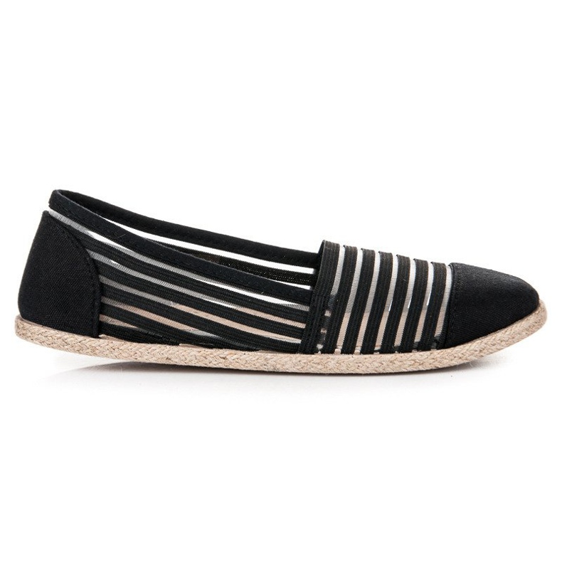 Vinceza Průhledné espadrilky Mckeylor černá