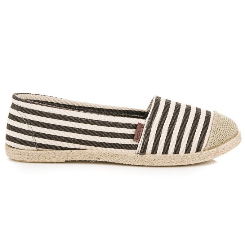 McKey Žebrované espadrilky hnědý vícebarevný