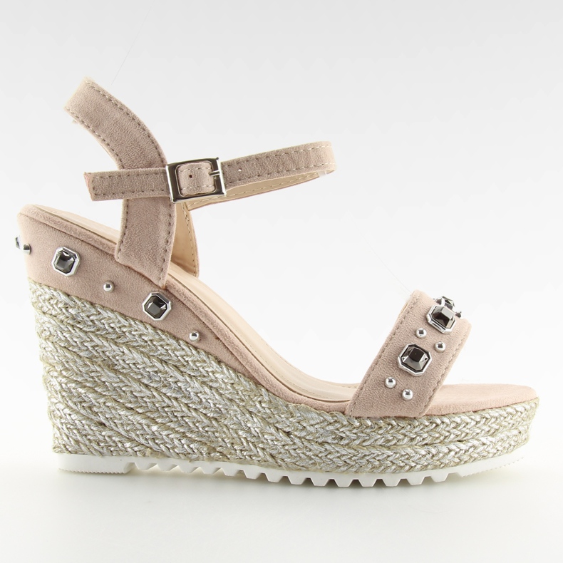 Růžové espadrilky na klínech růžové TS-2730 Růžové růžový Růžové espadrilky na klínech růžové TS-2730 Růžové růžový