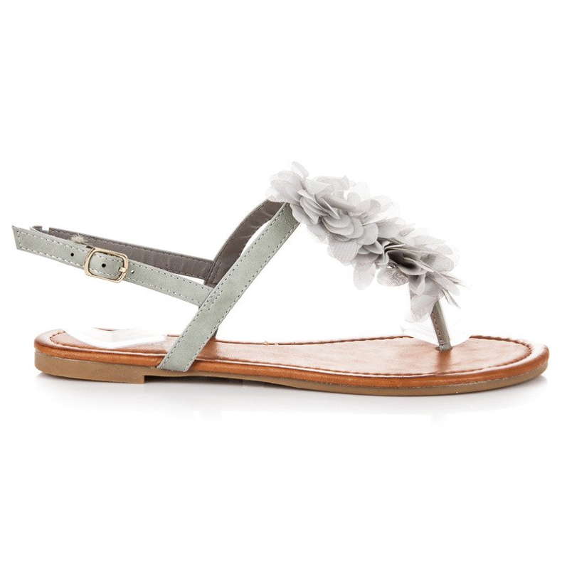 Seastar Stylové sandály s přezkou šedá