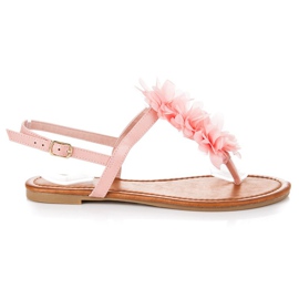 Seastar Stylové sandály s přezkou růžový