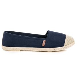 McKey Námořnické modré semišové espadrilky modrý McKey Námořnické modré semišové espadrilky modrý