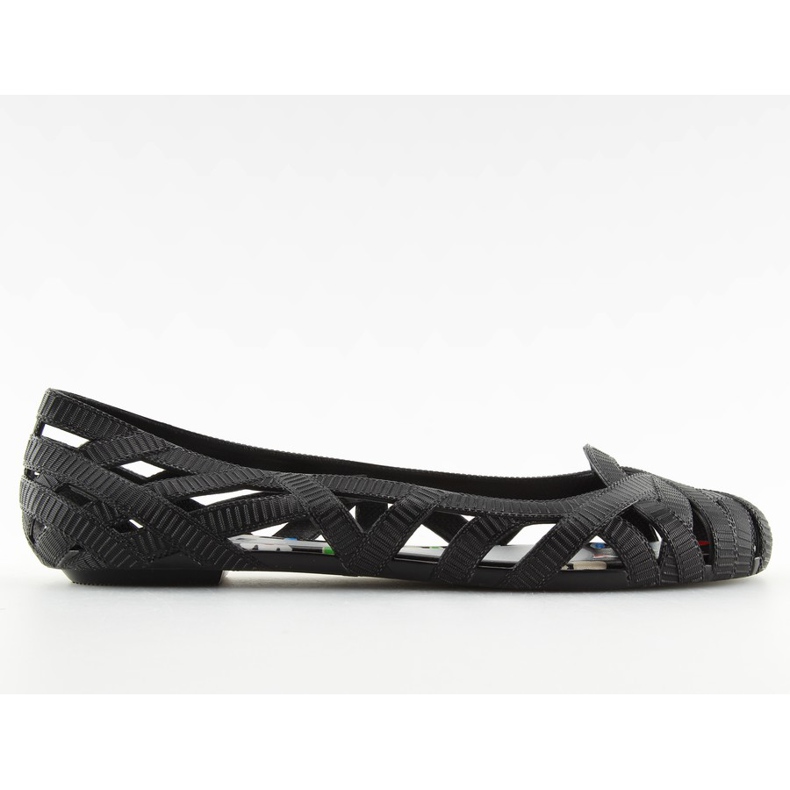 Baleríny meliski černé prolamované KM127 černé černá Baleríny meliski černé prolamované KM127 černé černá