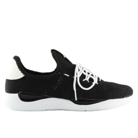 Černé sportovní boty BK367 Black bílý černý