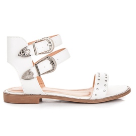 Seastar Bílé ploché sandály bílý