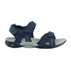 American Club Sandály s americkou koženou vložkou 1715 námořnická modrá American Club Sandály s americkou koženou vložkou 1715 námořnická modrá