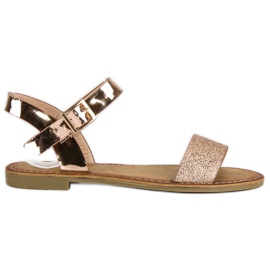 Comer Elegantní růžové sandály růžový