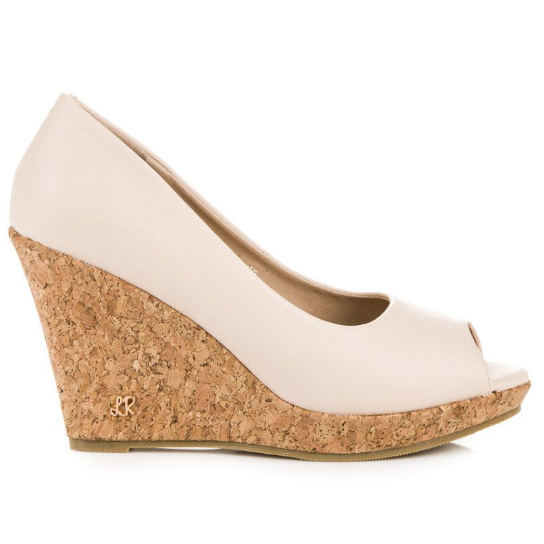 Klínová čerpadla otevřený prst VICES hnědý Klínová čerpadla otevřený prst VICES hnědý