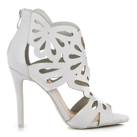 Vices Elegantní sandály se svrškem vice šedá Vices Elegantní sandály se svrškem vice šedá