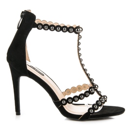 Vices Elegantní svěráky do sandálů na vysokém podpatku černá Vices Elegantní svěráky do sandálů na vysokém podpatku černá