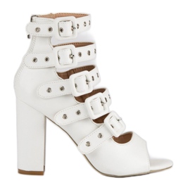 Vices Rockové sandály na sloupku svěráků bílý