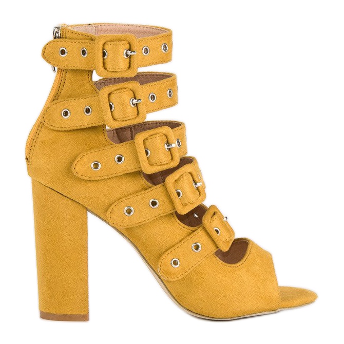 Vices Rockové sandály na sloupku svěráků žlutá