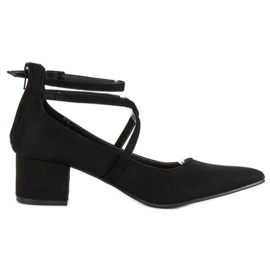 Semišové lodičky VICES černý