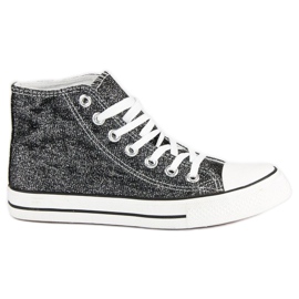 Dámské vysoké tenisky šedá