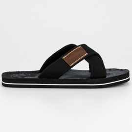 Ax Boxing Pánské pantofle z materiálu černý