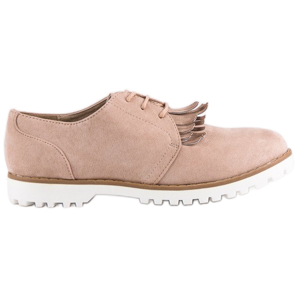 Zavázané semišové boho boty hnědý