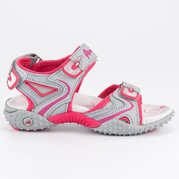 American Club Sandále americké dívky šedá