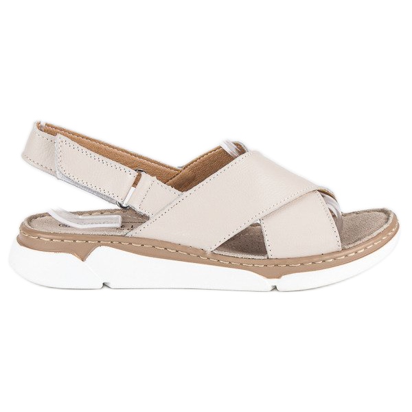 Filippo Pohodlné ploché sandály hnědý