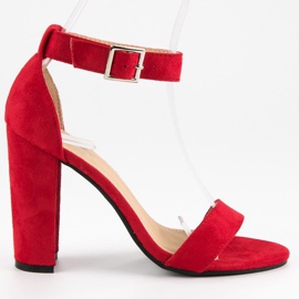 Klasické sandály na baru červené Klasické sandály na baru červené