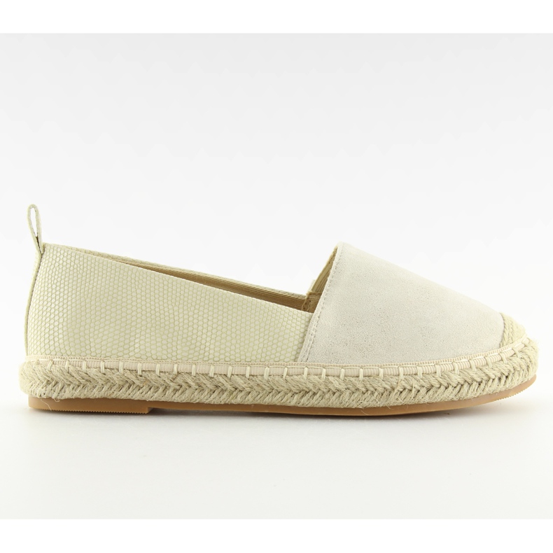 Béžové béžové espadrilky FF088 Béžové béžový