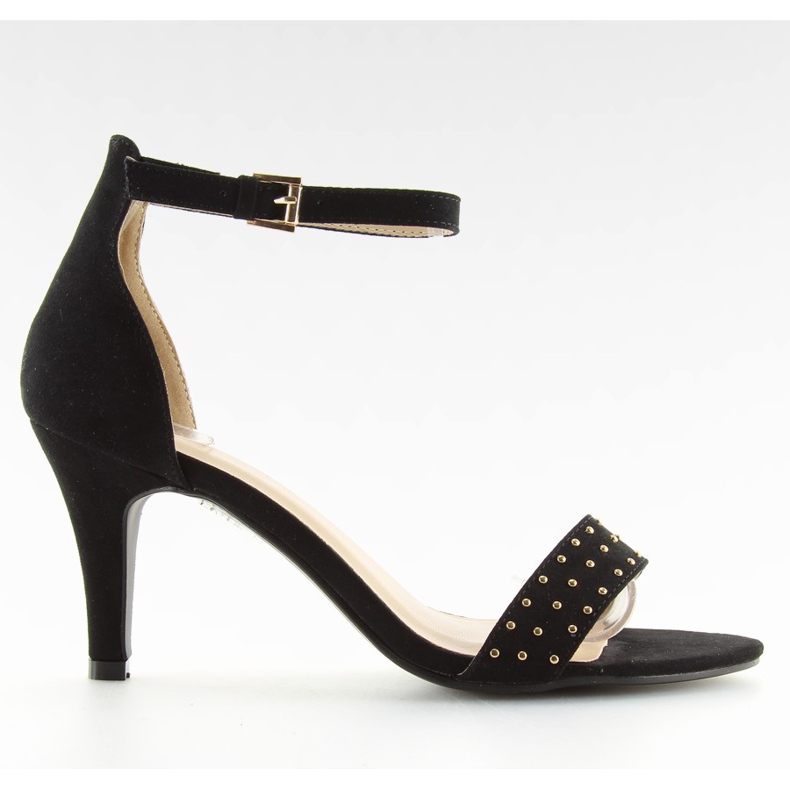 Sandály na pohodlném podpatku černé BL0764 černá Sandály na pohodlném podpatku černé BL0764 černá