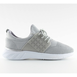 Šedé sportovní boty pro ženy K-318 Grey šedá Šedé sportovní boty pro ženy K-318 Grey šedá