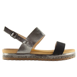 Černé dámské sandály SL88P Black černý