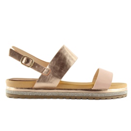 Růžové dámské sandály SL88P Pink růžový