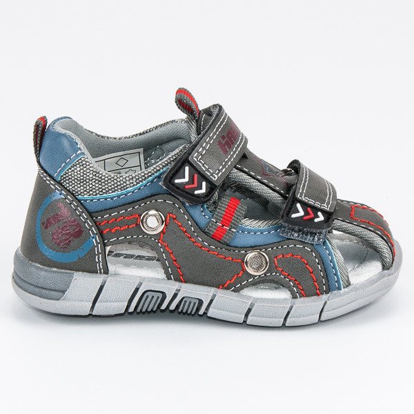 Hasby Vestavěné dětské sandály šedá