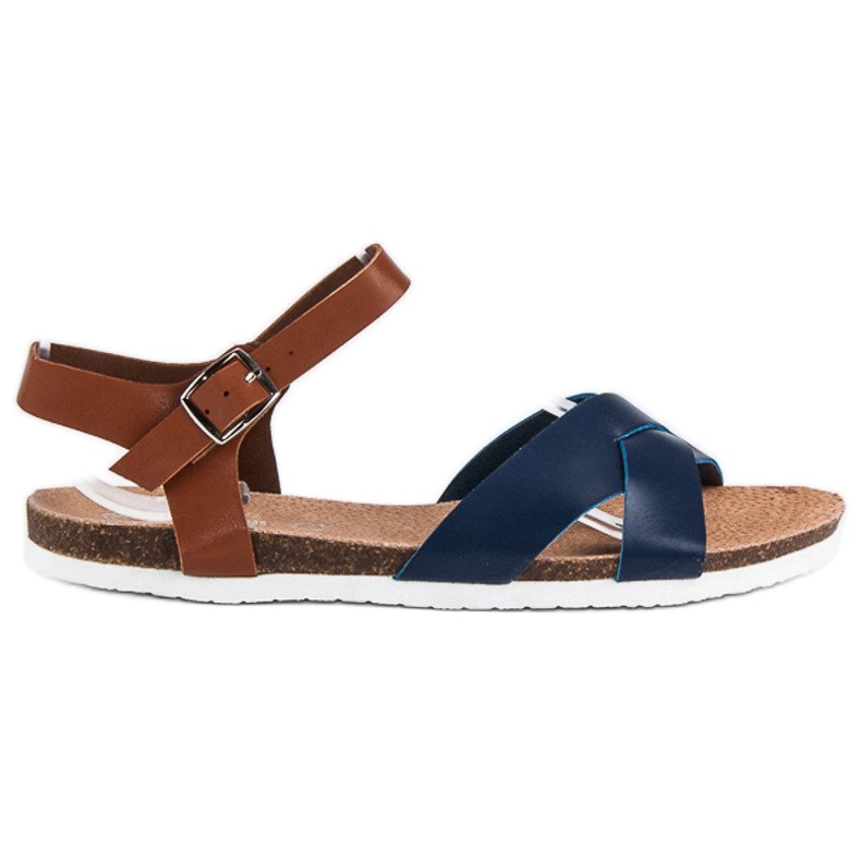 American Club Pohodlné americké sandály hnědý