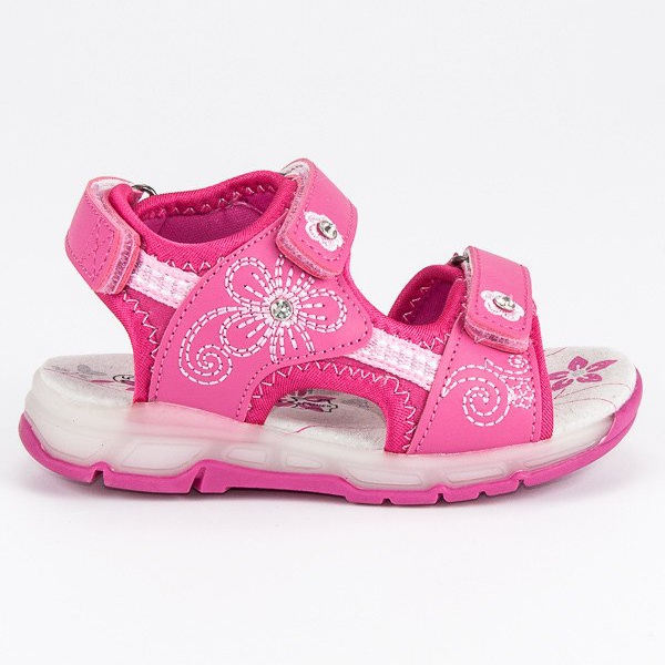 American Club Růžové americké sandály růžový