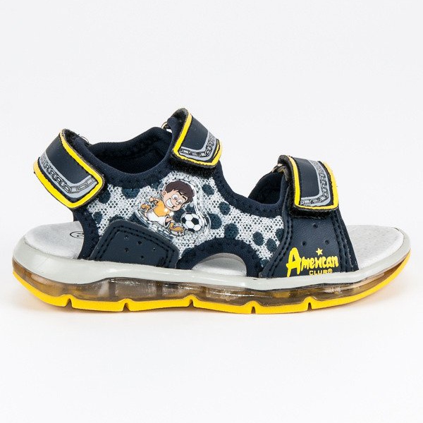 American Club Sandály americké chlapce modrý