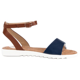 American Club Americké sandály s přezkou modrý American Club Americké sandály s přezkou modrý