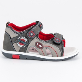 American Club Americké dětské sandály šedá American Club Americké dětské sandály šedá