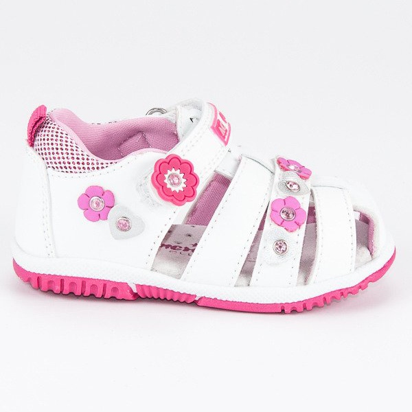 American Club Bílé americké sandály bílý