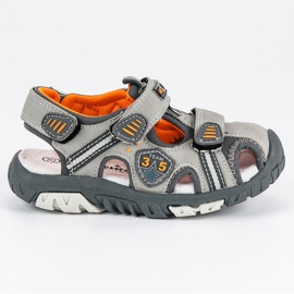 American Club Sandály amerického chlapce šedá American Club Sandály amerického chlapce šedá