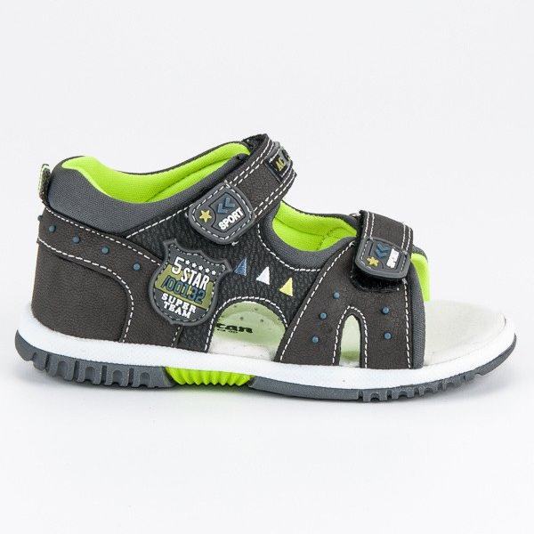 American Club Americké letní sandály šedá