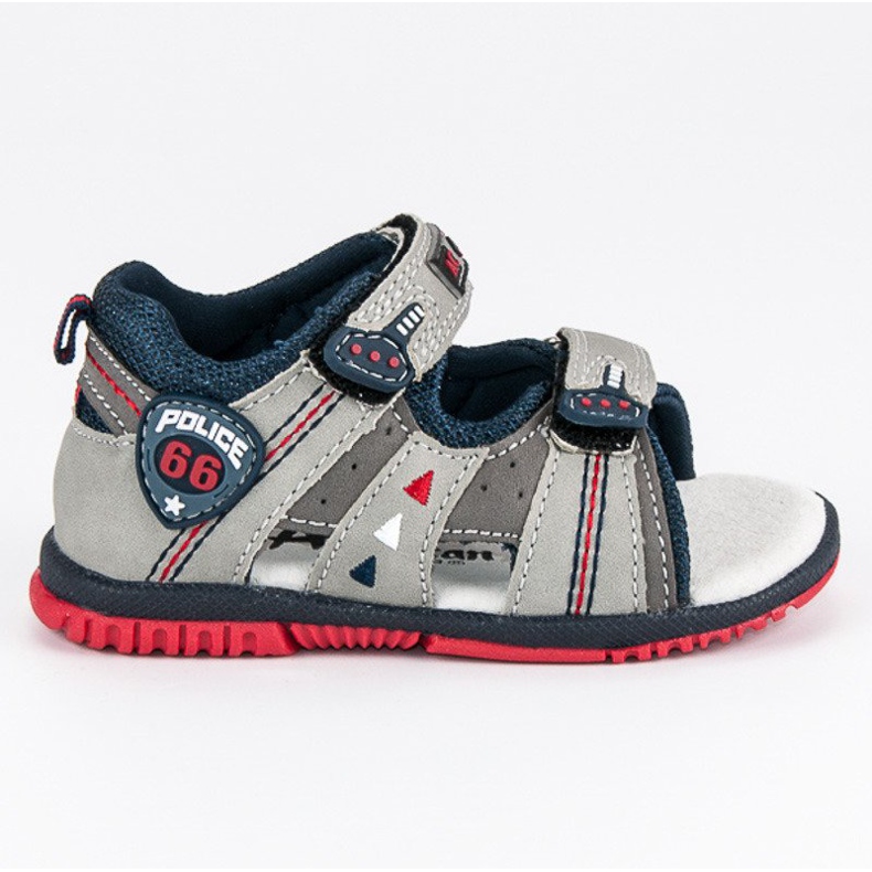 American Club Americké sportovní sandály šedá