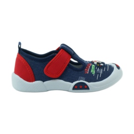 American Club Americké tenisky dětské boty kožená stélka červené námořnická modrá