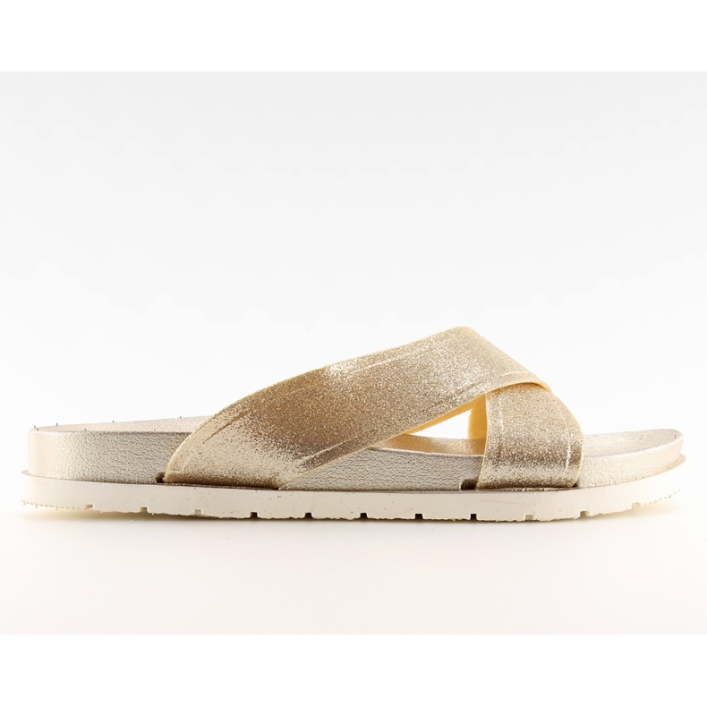 Dámské zlaté pantofle CK47P zlaté zlatý