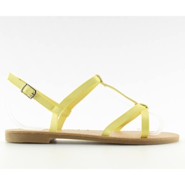 Fluorescenční sandály zasáhly letní žlutou 5132 Yellow žluť