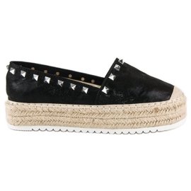 Forever Folie Espadrilky na platformě černý
