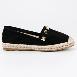 Bestelle Černé espadrilky s kamínky černá