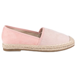 Erynn Semišové espadrilky růžový Erynn Semišové espadrilky růžový