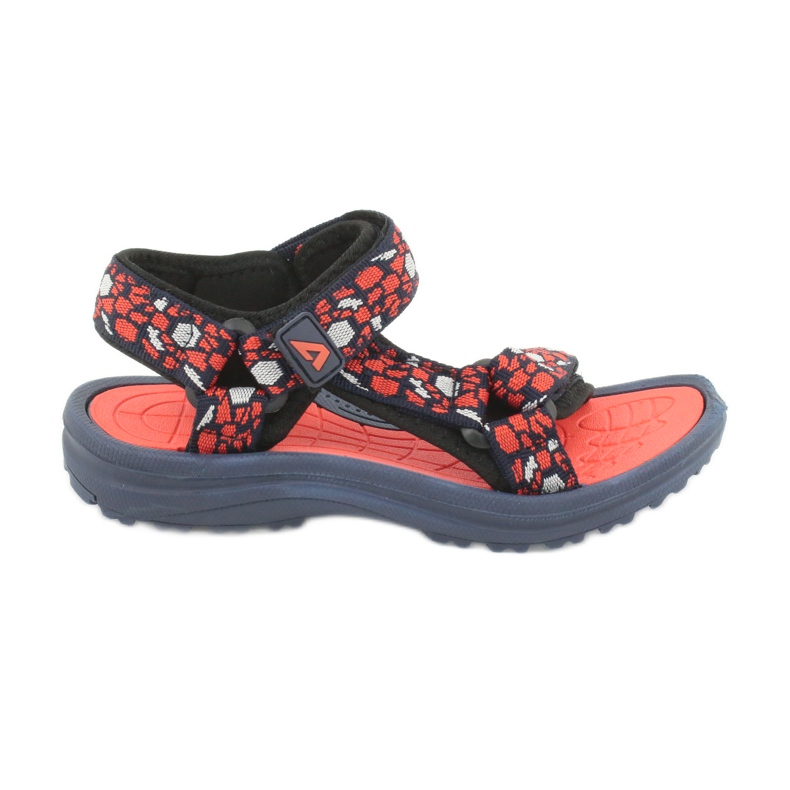 Sandály American Club 8122 pěnová vložka námořnická modrá oranžový