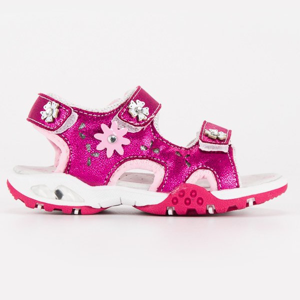 American Club Růžové americké sandály růžový