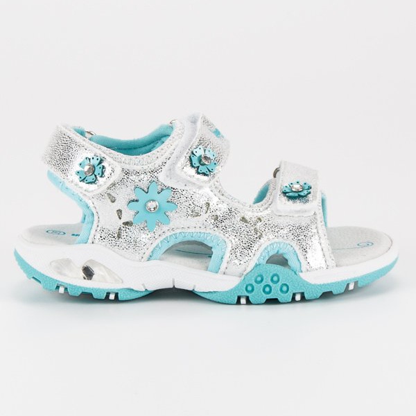 American Club Stříbrné americké sandály šedá