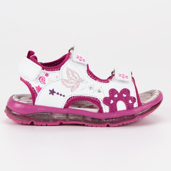 American Club Dívčí sandále americké bílý